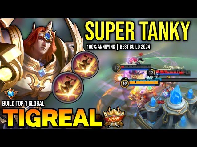 TIGREAL BEST BUILD 2024 | BUILD TOP GLOBAL TIGREAL GAMEPLAY | MOBILE LEGENDS