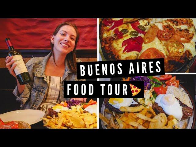 Buenos Aires FOOD TOUR  | Eating STEAK, PIZZA + MILANESA Before Leaving Argentina ️