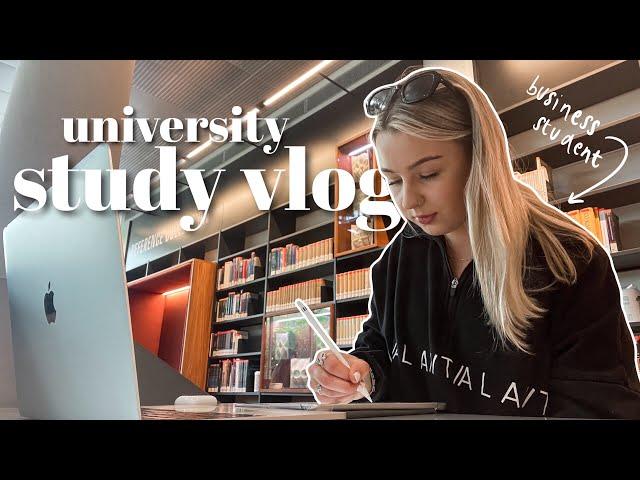 study vlog | catching up on uni work again!