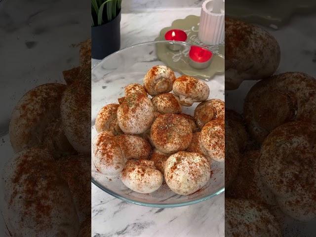 Шампиньоны в духовке  #рецепты #закуска #шампиньоны