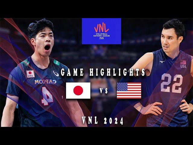 VNL2024 Week 3 | Japan vs. USA Game Highlights