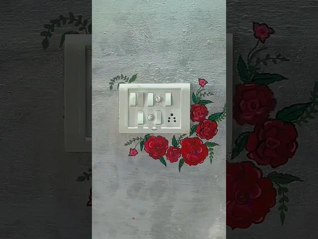 Wall painting design idea️||  #shorts #youtubeshorts #artwallpaiting