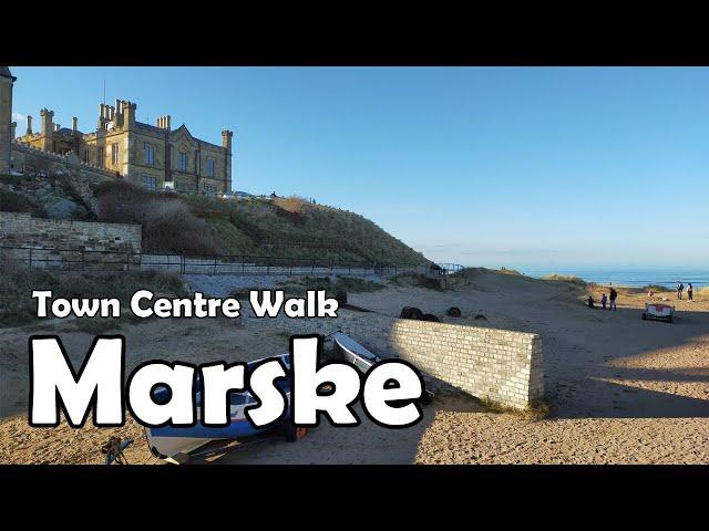 Marske-by-the-Sea, North Yorkshire【4K】| Town Centre Walk 2021