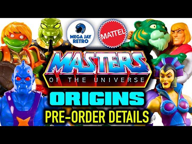 Masters of the Universe Origins Pre-Order Details - Mega Jay Retro