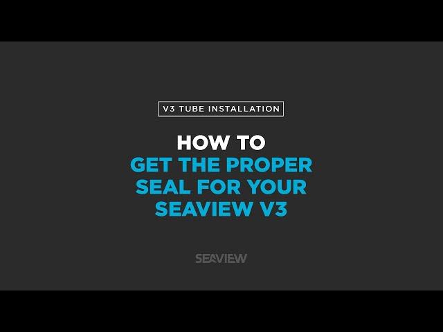 Seaview 180° V3 Full Face Snorkel Mask - How to Install Snorkel Tube