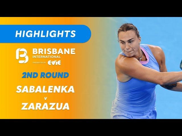 Aryna Sabalenka v Renata Zarazua - Brisbane International Highlights | Wide World of Sports