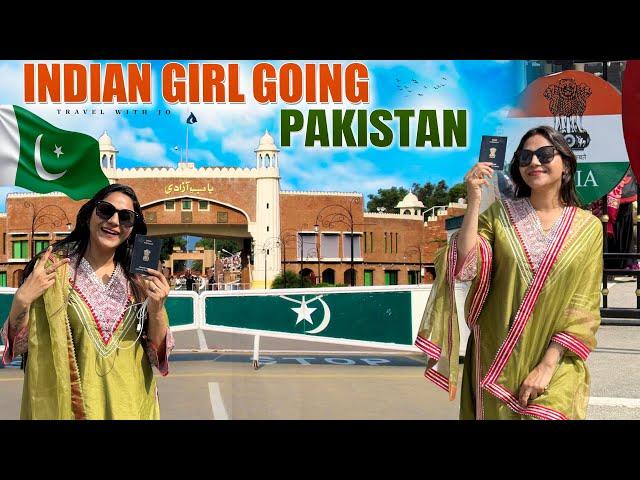 Indian girl in Pakistan  Crossing Wagah Border || Indo Pak Videos || Travel With Jo