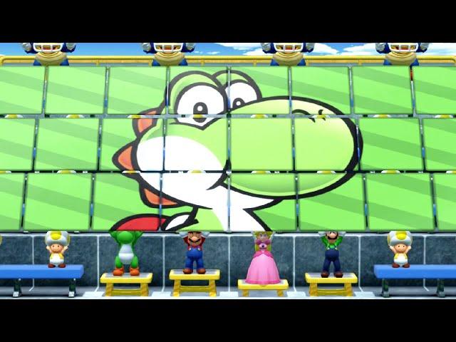 Super Mario Party Minigames - Yoshi vs Mario vs Luigi vs Peach (Master CPU)