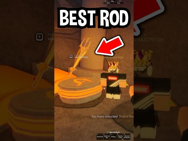 How To Get TRIDENT ROD in Roblox Fisch..