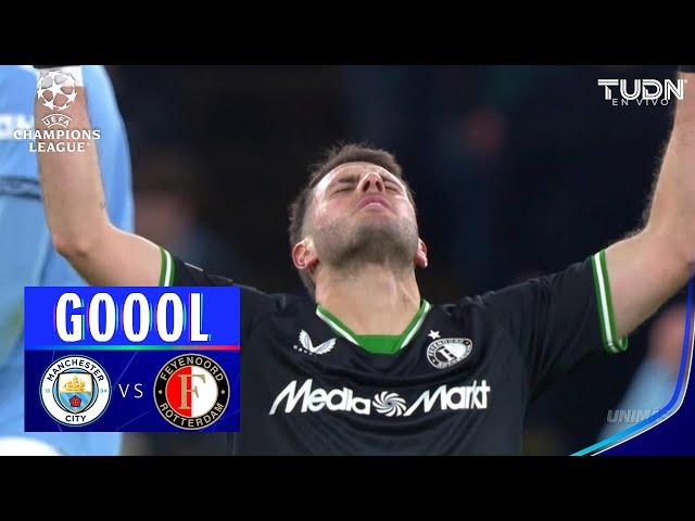 ¡SANTI REGRESA EN MODO GOLEADOR! | Manchester City 3-2 Feyenoord | UEFA Champions League 24/25 |