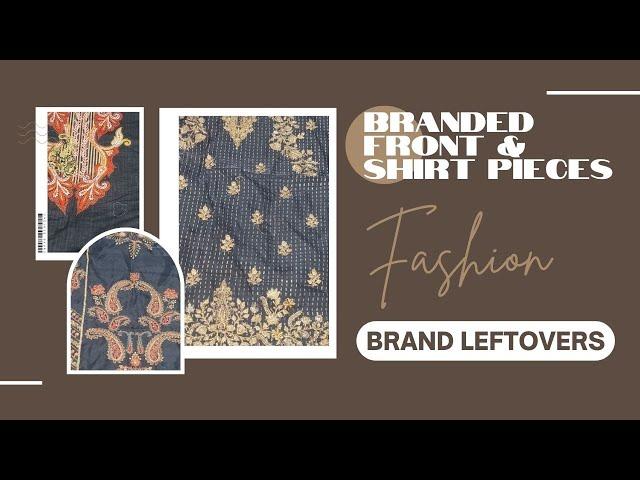 Branded Front Piece And Shirt Pieces| Brand LeftoversAi, Branded Front Piece, Designer's hook.