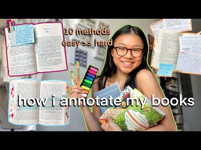 a realistic guide to book annotation | 10 ways to annotate your books