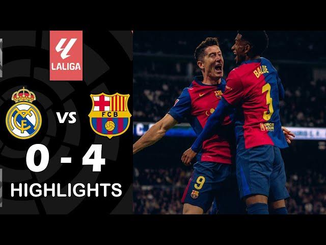 Real Madrid vs FC Barcelona 0-4 Highlights & Goals | El Clasico LaLiga 24/25