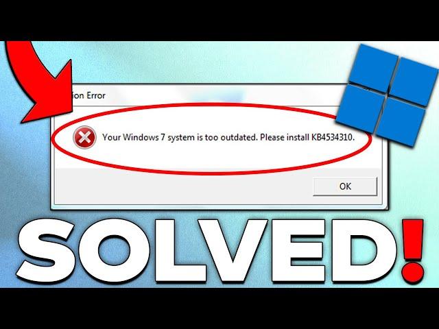 How To Fix Your Windows 7 System Is Too Outdated Roblox 2023