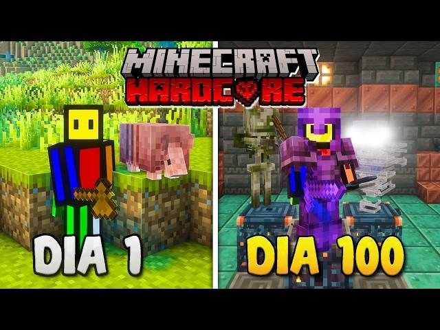 Sobreviví 100 Días en MINECRAFT HARDCORE 1.21