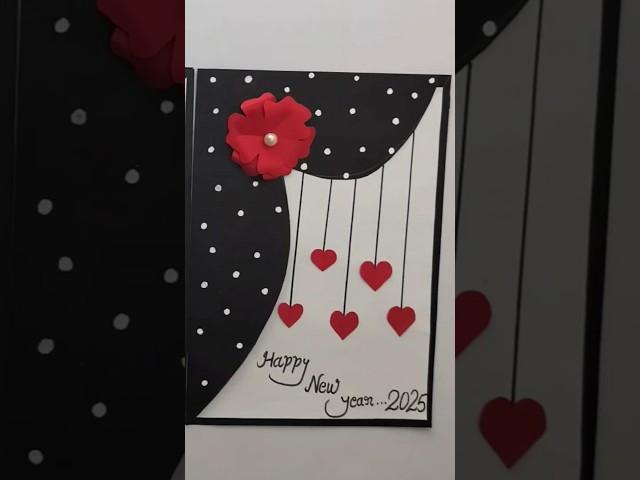 DIY new year greetings card paper craft | crafterjyoti | handmade beautiful card |