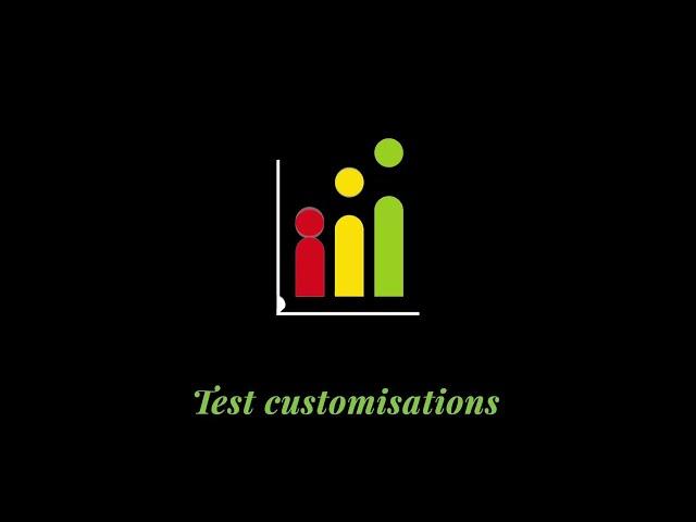 Test settings (customisations for admins)