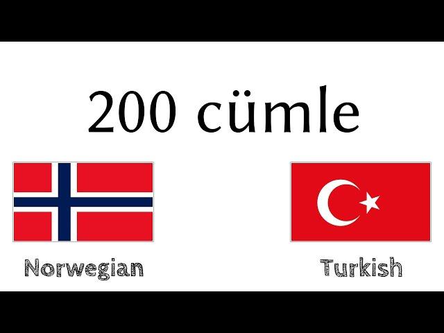 200 cümle - Norveççe - Türkçe