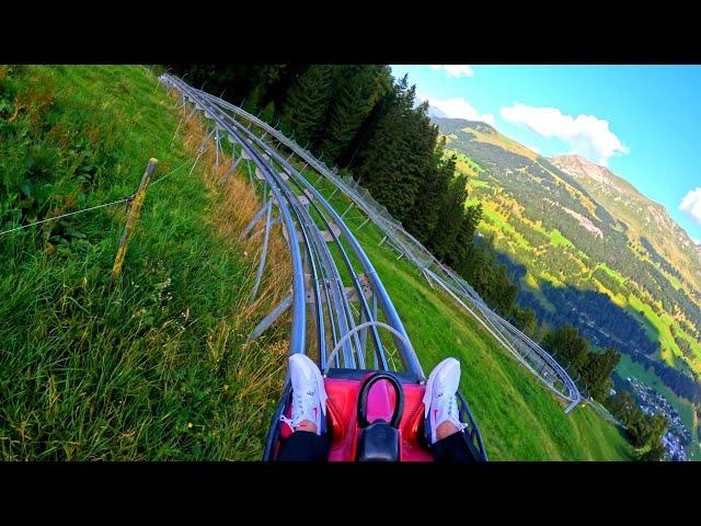 The Longest Alpine Mountain Coaster Ride in Switzerland |  Churwalden