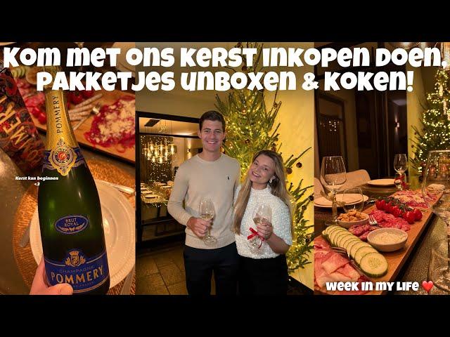 KOM MET ONS KERST INKOPEN DOEN, PAKKETJES UNBOXEN & KOKEN! | Joyce Rikken