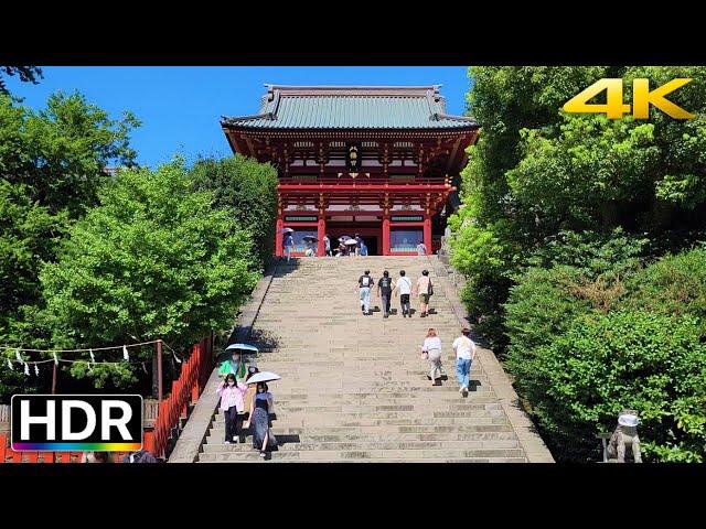 Tsurugaoka Hachimangu Shrine in Japan Virtual Walk 4K HDR (鎌倉散歩)