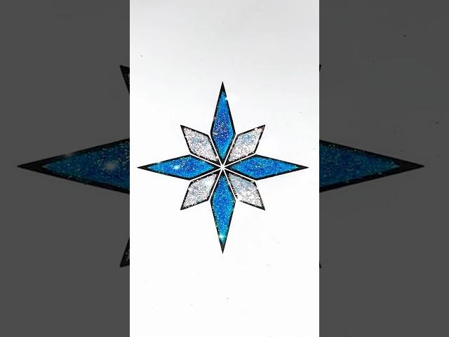 DIY glitter Christmas Diamond Snowflake ornament ideas for kids #kids #snow #snowflakes #christmas