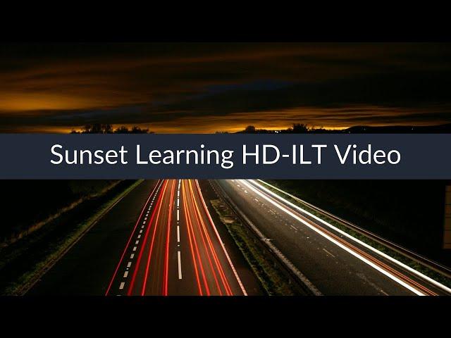 Sunset Learning HD-ILT Video