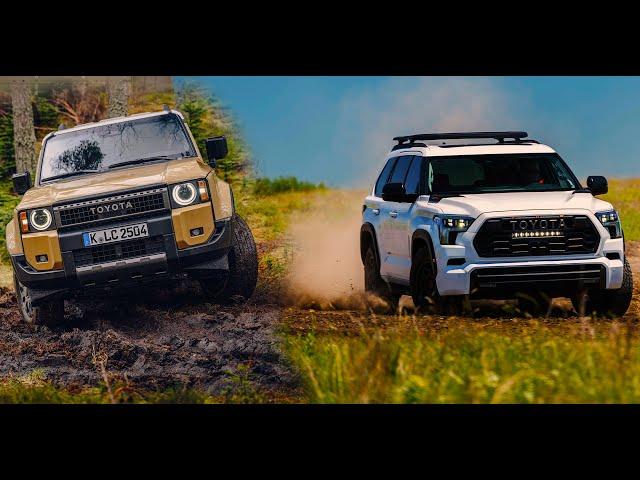 Toyota Sequoia TRD Pro vs Land Cruiser Prado 2024. Off-Road Capability Comparison. SUV 7, 8 Seats