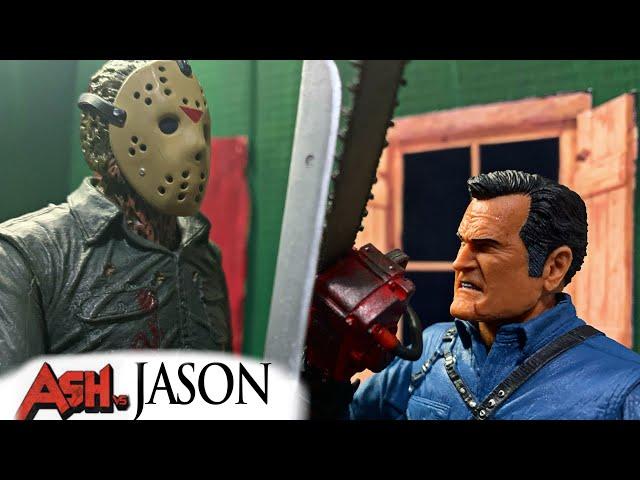 Ash Williams vs Jason voorhees (Horror stop motion)