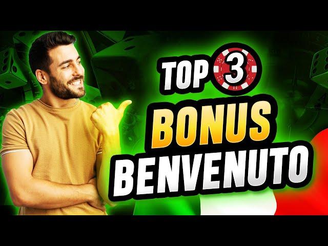 i 3 migliori Bonus di Benvenuto per giocare nei Casinò Online 