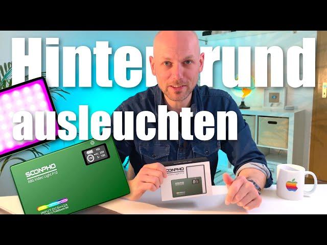 Videolicht für YouTube Hintergrund - SOONPHO RGB Video Light P10