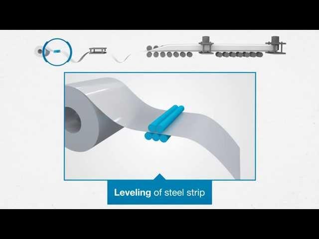 Roll forming process at voestalpine