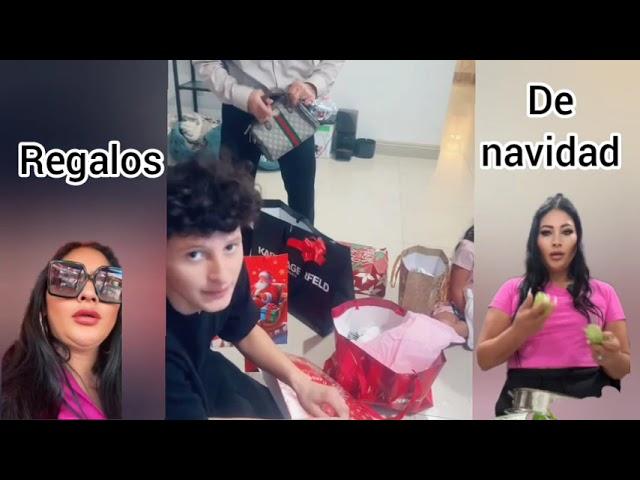 nataly Rodrigues y Don pedro rivera regalos de navidad