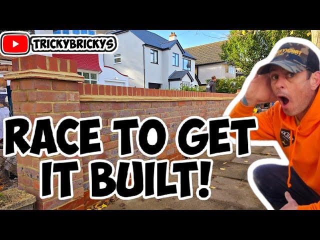 How to build a 9 inch garden wall #bricklaying #brickwork #learn