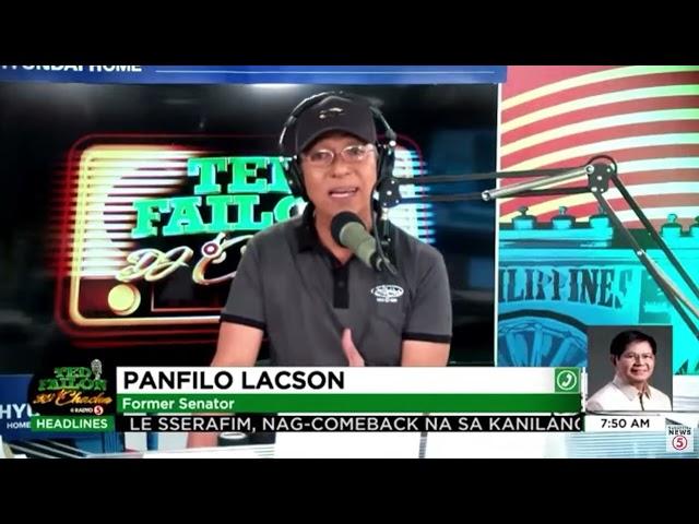 PING LACSON on Evolving 'Pork,' Senate Coup Rumors and House's RBH-7 (Chacha) : Interview on Radyo5