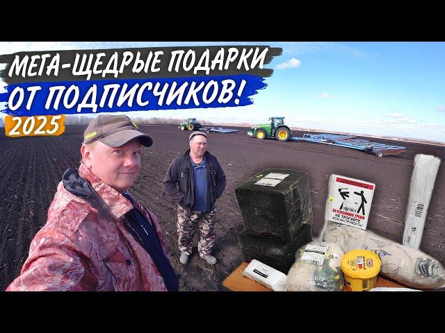 Боронуем и тягаем копны соломы на двух John Deere 8R. А Лёха покидает наши ряды...
