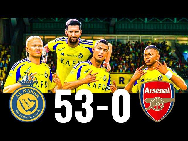 FIFA 25 - MESSI, RONALDO, MBAPPE, NEYMAR, ALL STARS - AL NASSR 53-0 ARSENAL | PS5 4K