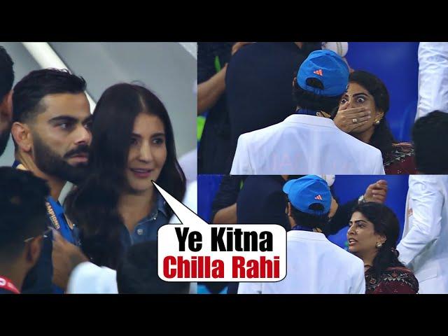 Virat, Anushka secretly watching when Ravindra Jadeja wife Rivaba arguing over retirement discussion