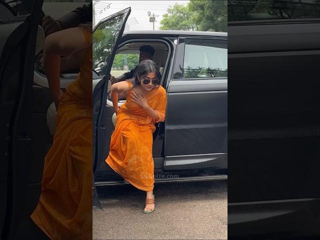 #rashmikamandanna attend her assistant sai marriage in Hyderabad | #pushpa2 | Gulte.com