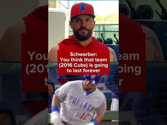 Schwarber was SHOCKED by the Cubs breaking up their core five years after the World Series. #Cubs