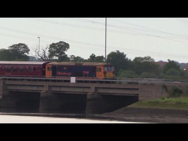 DIESELS 73107 - 73201 CHARTER MOVEMENTS  & 47380 [D1645]  SWANAGE TO SOUTHAMPTON 14th MAY 2023