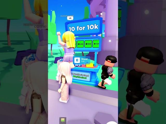 10 for 10k ROBUX in PLS DONATE... 