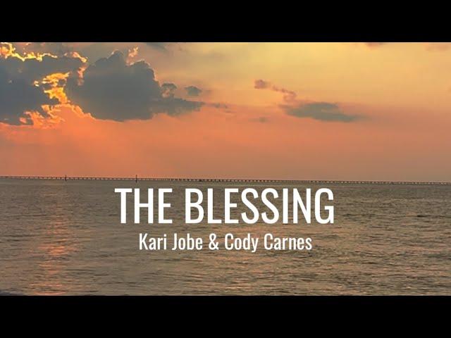 The Blessing • with Lyrics & Sunset hour ocean background • Kari Jobe & Cody Carnes