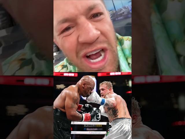 Conor McGregor reacts to Jake Paul beating Mike Tyson