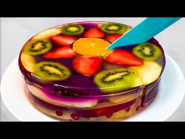 பழம் சாப்பிடாத குழந்தைகளுக்கு இப்படி செஞ்சு கொடுங்க! Glass Cake| Jelly Fruit Cake With Agar Agar