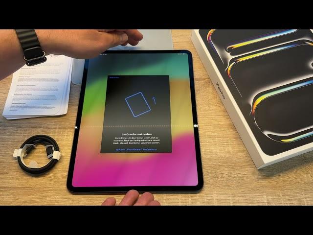 Apple iPad Pro (2024, M4) Next-Gen OLED Tablet iPadOS 17 einrichten (Setup) Anleitung