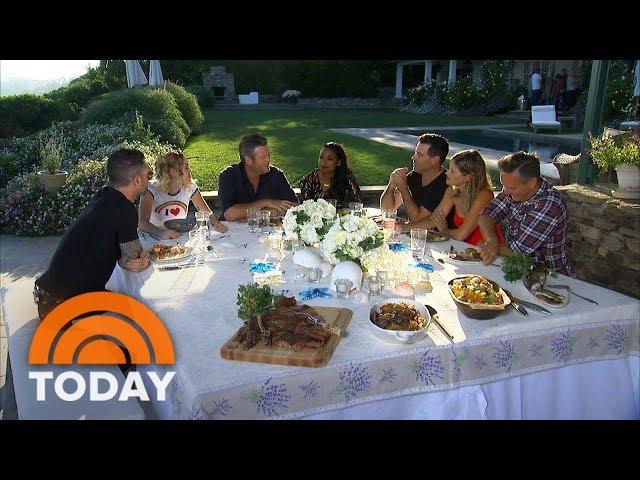 Miley Cyrus, Blake Shelton And Other ‘Voice’ Stars Feast With Carson Daly | TODAY