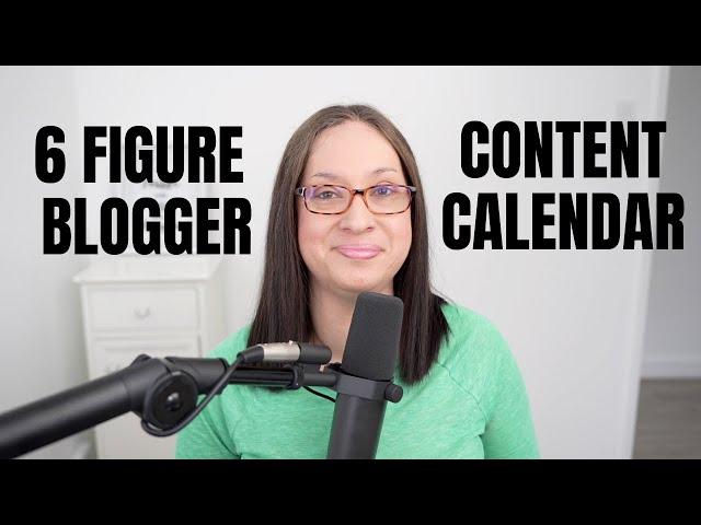 How I Plan My Content Calendar as a 6 Figure Blogger | my content editorial calendar for blogging