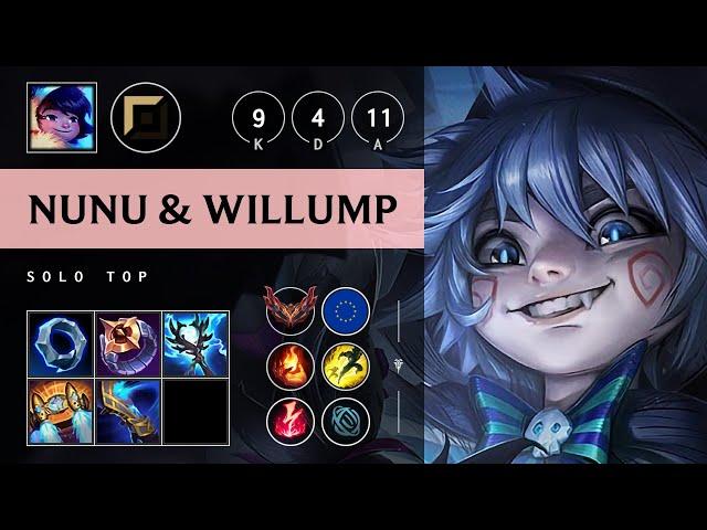 Nunu & Willump Top vs Yone: Rampage - EUW Grandmaster Patch 14.20