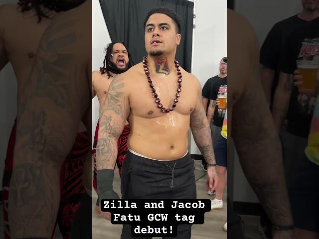 Zilla and Jacob Fatu GCW entrances! #wrestlingnews #wwe #wrestling #gcw #shortsfeed #romanreigns